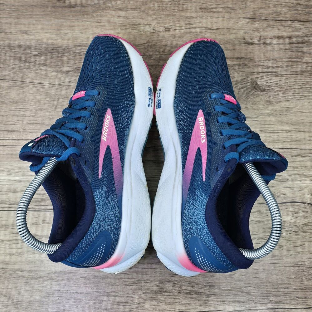 Brooks teal and Pink Ghost Women's Running Shoes - Picture 7 of 13